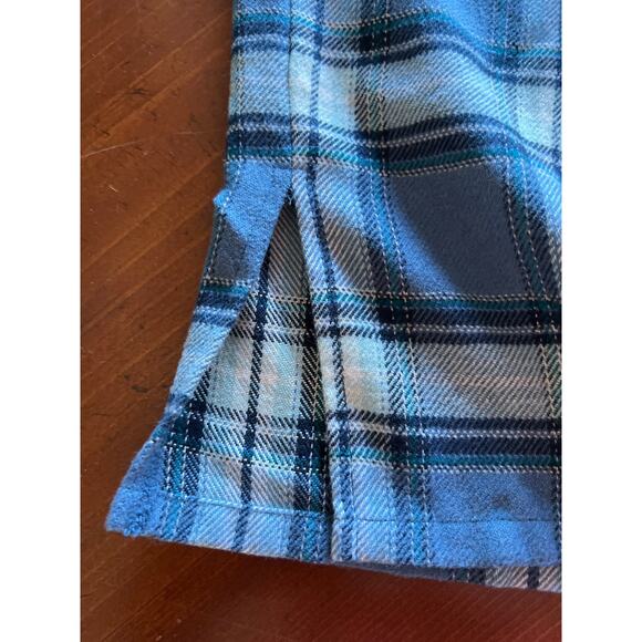 Classics by Jantzen Vintage Blue Plaid Shirt Jacket Size S - Picture 9 of 10